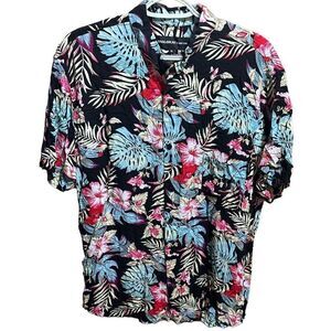 Men's Molokai Surf Co Short Sleeve Button Down Hawaiian Shirt Size Extra Large